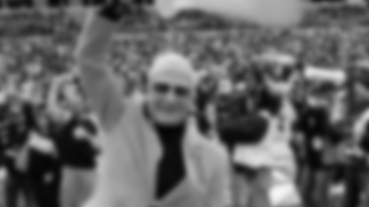 Buzz Aldrin led the Terrible Towel Twirl for the Steelers game against the St. Louis Rams in 2011