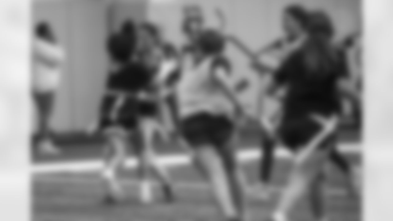 The Steelers host a 2023 Girl's Flag Football Jamboree at the UPMC Rooney Sports Complex Saturday, Dec. 9, 2023 in Pittsburgh, PA. (Arron Anastasia / Pittsburgh Steelers)