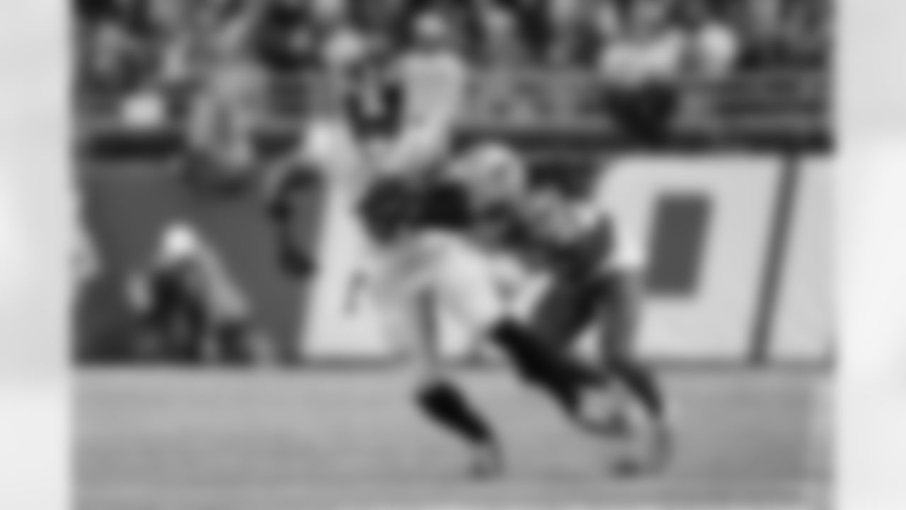 Pittsburgh Steelers tight end Jonnu Smith (81) during a regular season game between the Pittsburgh Steelers and the Detroit Lions, Sunday, Dec. 21, 2025 in Detroit, MI. (Karl Roser / Pittsburgh Steelers)