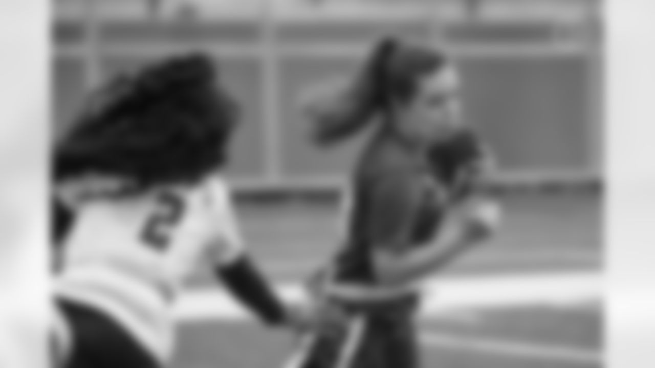 Week 6 of the Steelers' Girls High School Flag Football season Sunday, May 12, 2024 at Ambridge High School. (Arron Anastasia / Pittsburgh Steelers)