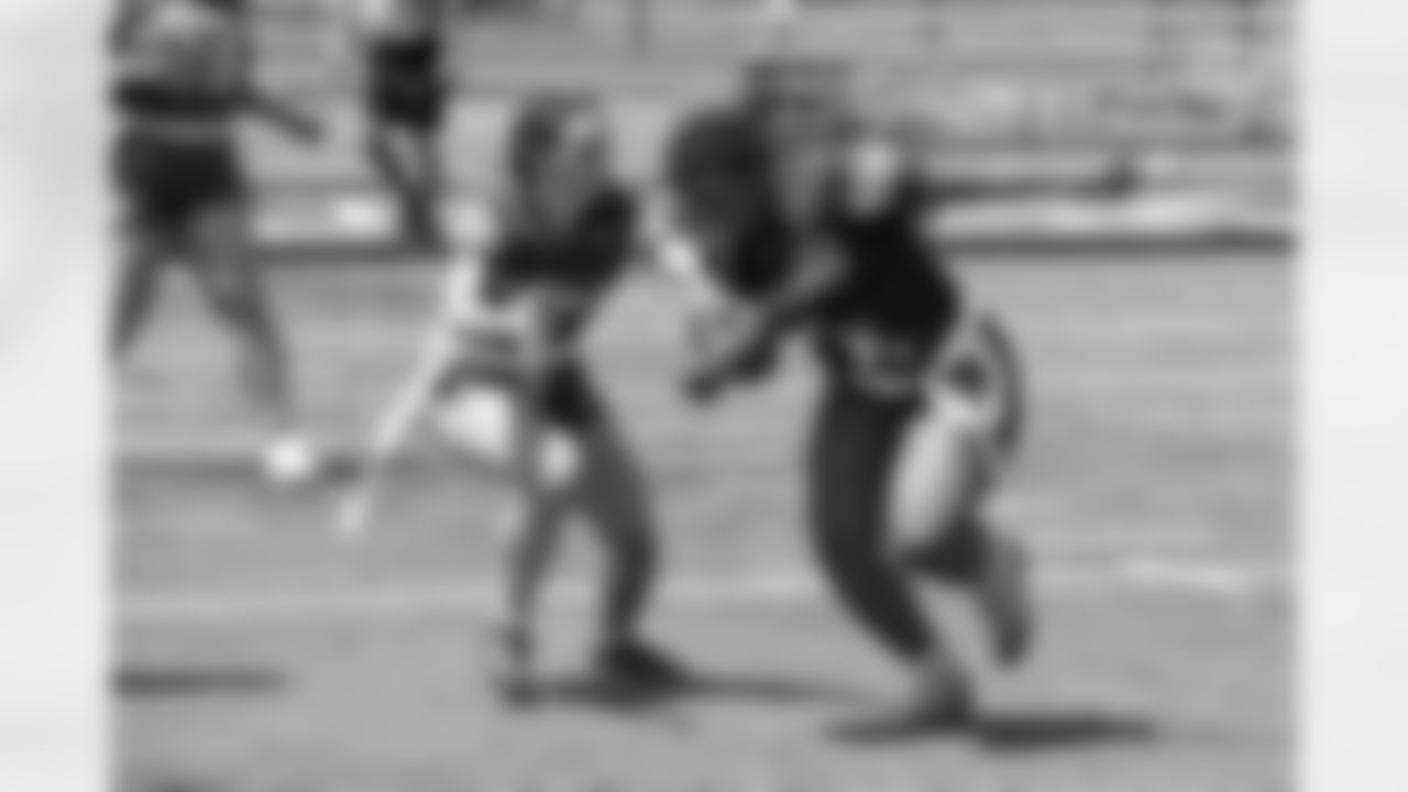 Week 6 of the Steelers' Girls High School Flag Football season on Sunday, May 11, 2024 at Bethel Park High School. (Brad Oskowski / Pittsburgh Steelers)