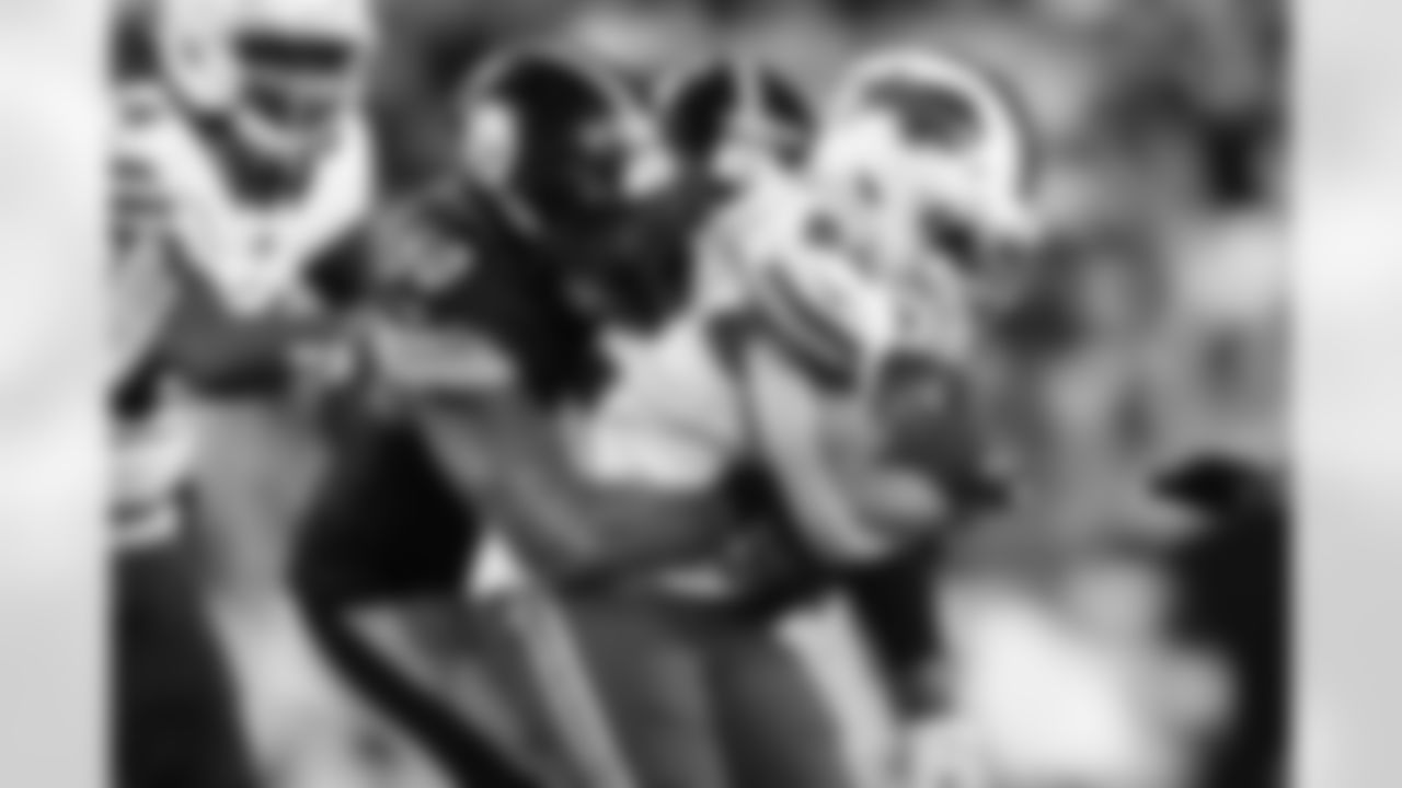 Pittsburgh Steelers linebacker Malik Harrison (50) during a regular season game between the Pittsburgh Steelers and the Buffalo Bills, Sunday, Nov. 30, 2025 in Pittsburgh, PA.  (Alysa Rubin / Pittsburgh Steelers)