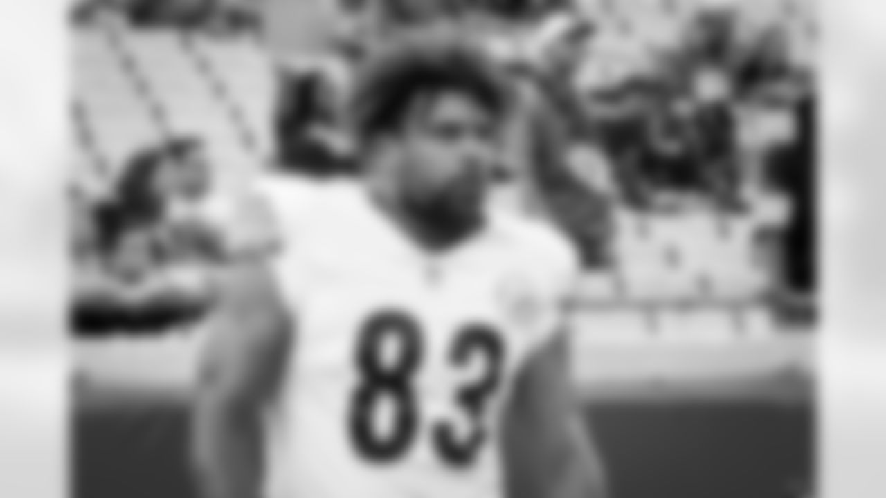 Pittsburgh Steelers tight end/fullback Connor Heyward (83) during a preseason game between the Pittsburgh Steelers and the Jacksonville Jaguars, on Saturday August 9, 2025 in Jacksonville, FL. (Mariah Wild / Pittsburgh Steelers)