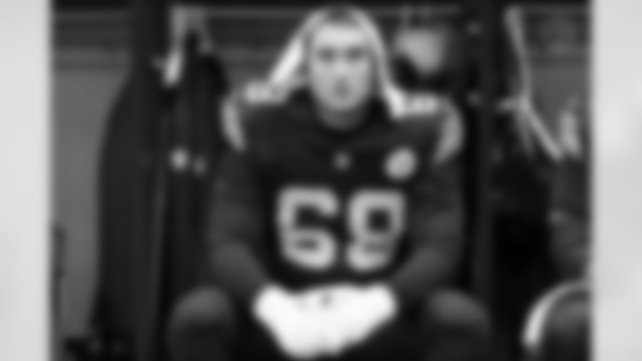 Pittsburgh Steelers offensive lineman Doug Nester (69) during a regular season game between the Pittsburgh Steelers and the Miami Dolphins, Monday, Dec. 15, 2025 in Pittsburgh, PA. (Karl Roser / Pittsburgh Steelers)