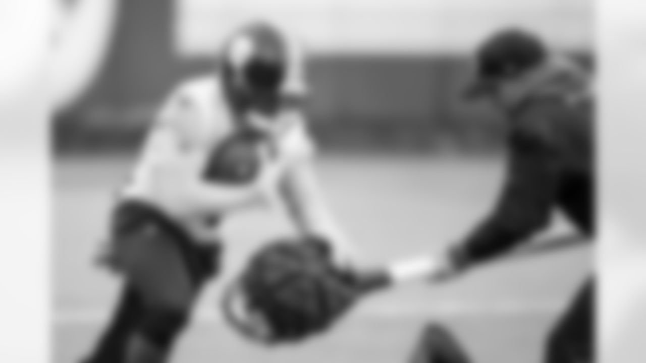 Pittsburgh Steelers wide receiver Ke'Shawn Williams (85) during practice at the UPMC Rooney Sports Complex preparing for a Week 13 matchup against the Buffalo Bills, Wednesday, Nov. 26, 2025 in Pittsburgh, PA. (Karl Roser / Pittsburgh Steelers)