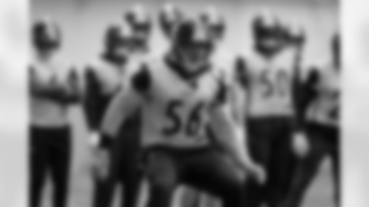 Pittsburgh Steelers linebacker Alex Highsmith (56) during practice at the UPMC Rooney Sports Complex preparing for a Week 14 matchup against the Baltimore Ravens, Friday, Dec. 5, 2025 in Pittsburgh, PA. (Alysa Rubin / Pittsburgh Steelers)