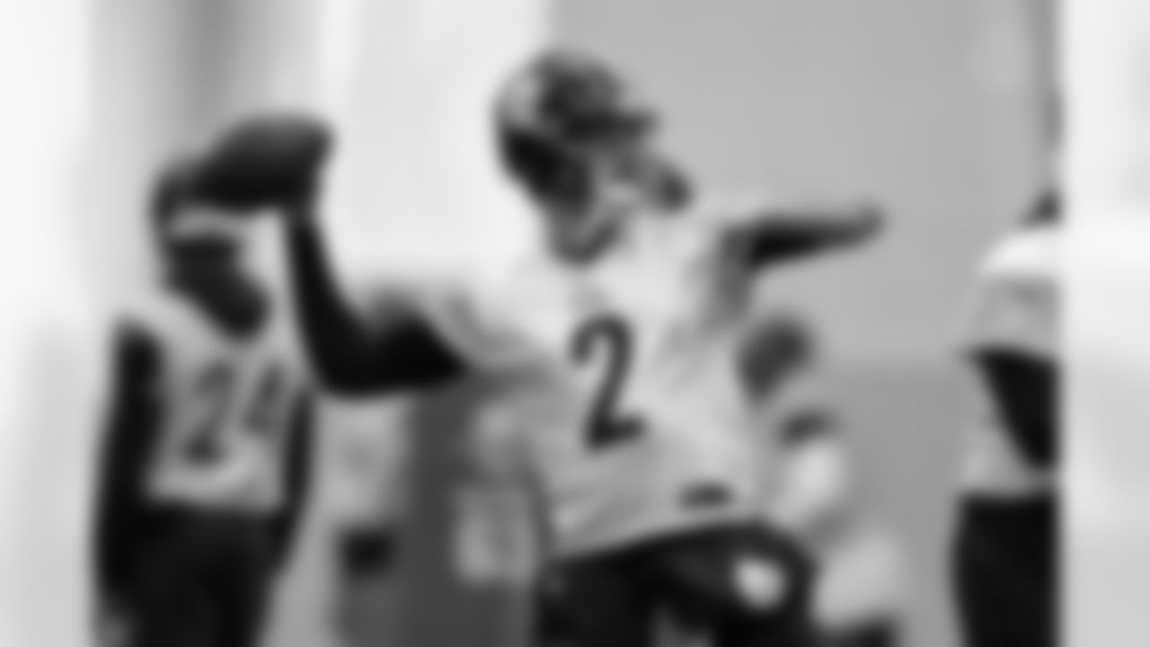 Pittsburgh Steelers quarterback Mason Rudolph (2) during practice at the UPMC Rooney Sports Complex preparing for a Wild Card matchup against the Houston Texans, Saturday, Jan. 10, 2026 in Pittsburgh, PA. (Alysa Rubin / Pittsburgh Steelers)