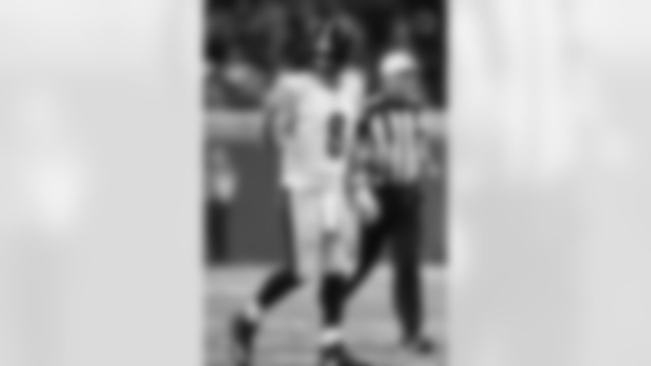 Pittsburgh Steelers quarterback Aaron Rodgers (8) during a regular season game between the Pittsburgh Steelers and the Detroit Lions, Sunday, Dec. 21, 2025 in Detroit, MI. (Karl Roser / Pittsburgh Steelers)