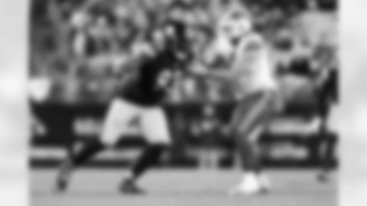 Pittsburgh Steelers defensive tackle Esezi Otomewo (93) during a regular season game between the Pittsburgh Steelers and the Buffalo Bills, Sunday, Nov. 30, 2025 in Pittsburgh, PA.  (Karl Roser / Pittsburgh Steelers)