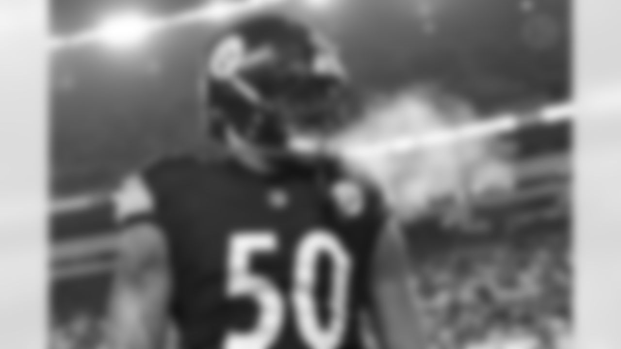 Pittsburgh Steelers linebacker Malik Harrison (50) during a regular season game between the Pittsburgh Steelers and the Baltimore Ravens, Sunday, Jan. 4, 2026 in Pittsburgh, PA. (Alysa Rubin / Pittsburgh Steelers)