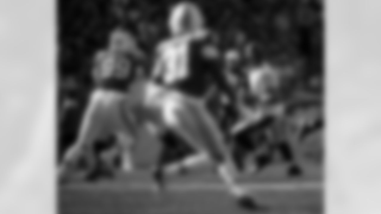 Pittsburgh Steelers quarterback Aaron Rodgers (8) during a regular season game against the New England Patriots, Sunday, Sept. 21, 2025 in Foxborough, MA. The Steelers defeated the Patriots 21-14. (Alysa Rubin / Pittsburgh Steelers)