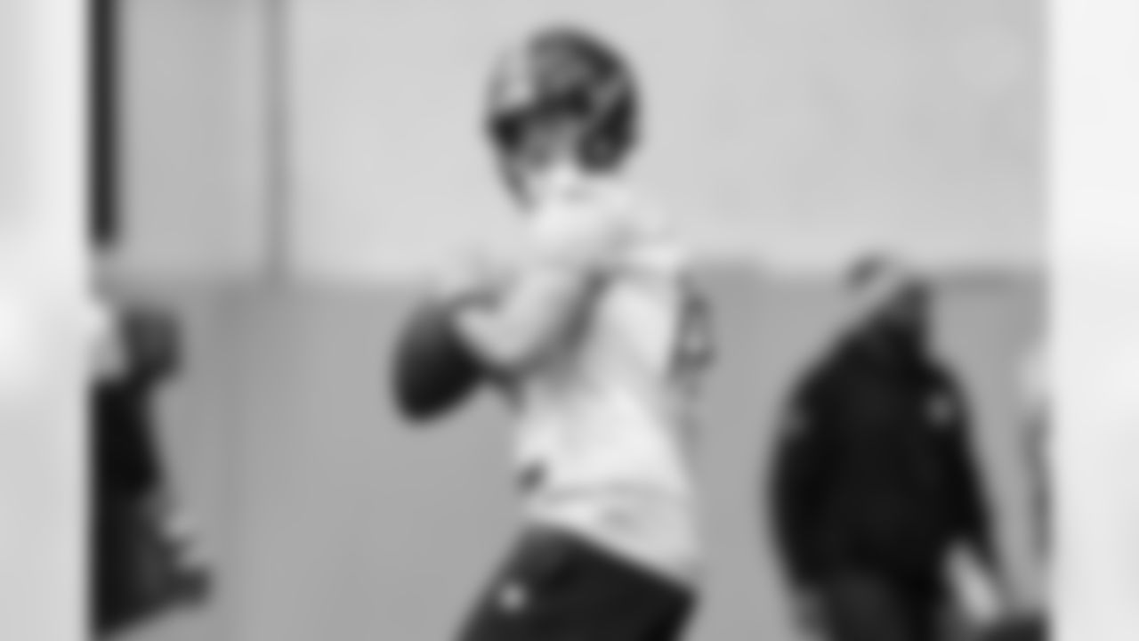 Pittsburgh Steelers quarterback Will Howard (18) during practice at the UPMC Rooney Sports Complex preparing for a Week 14 matchup against the Baltimore Ravens, Friday, Dec. 5, 2025 in Pittsburgh, PA. (Alysa Rubin / Pittsburgh Steelers)