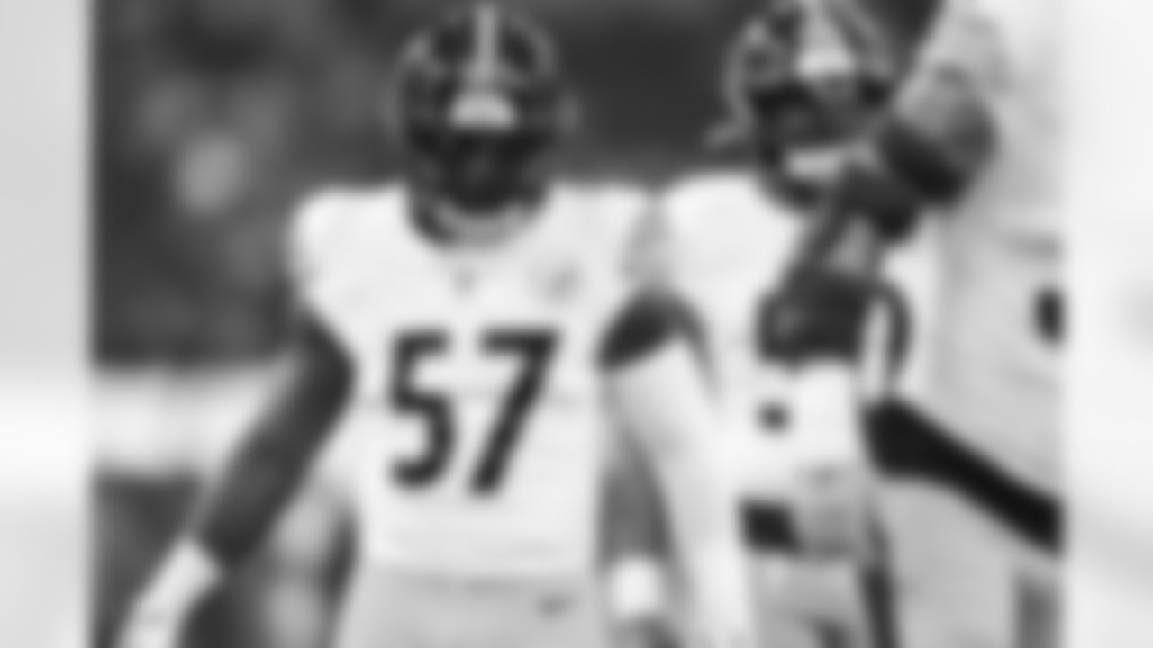 Pittsburgh Steelers linebacker Mark Robinson (57) during a regular season game between the Pittsburgh Steelers and the Los Angeles Chargers, Sunday, Nov. 9, 2025 in Inglewood, CA. (Karl Roser / Pittsburgh Steelers)