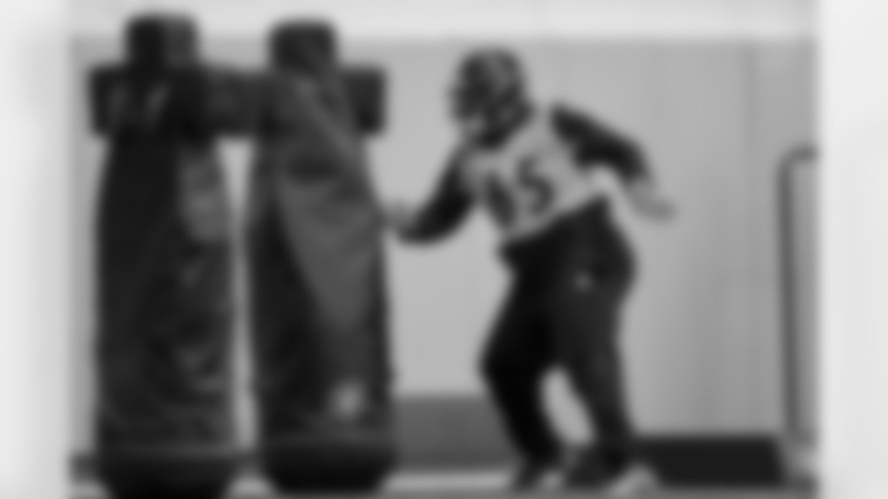 Pittsburgh Steelers defensive tackle Kyler Baugh (65) during practice at the UPMC Rooney Sports Complex preparing for a Week 18 matchup against the Baltimore Ravens, Thursday, Jan. 1, 2026 in Pittsburgh, PA. (Alysa Rubin / Pittsburgh Steelers)