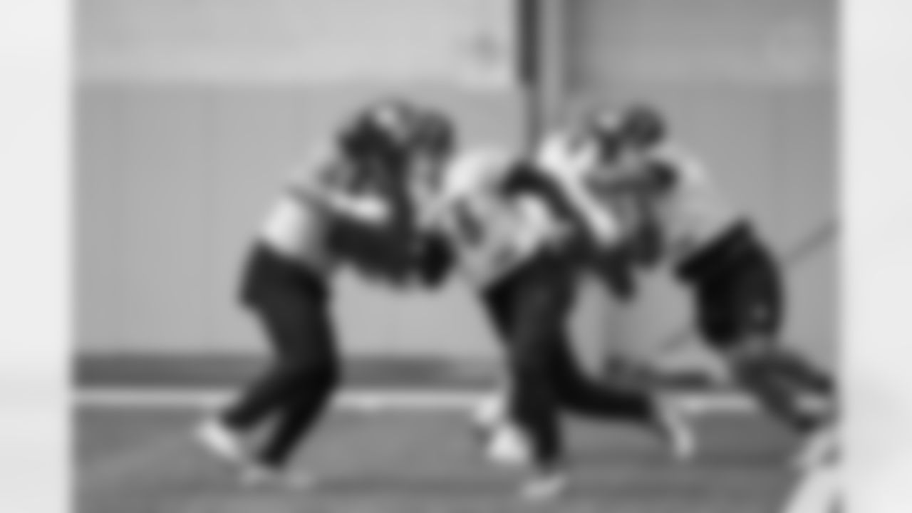 Pittsburgh Steelers offensive lineman Jack Driscoll (68) during practice at the UPMC Rooney Sports Complex preparing for a Week 14 matchup against the Baltimore Ravens, Wednesday, Dec. 3, 2025 in Pittsburgh, PA. (Karl Roser / Pittsburgh Steelers)