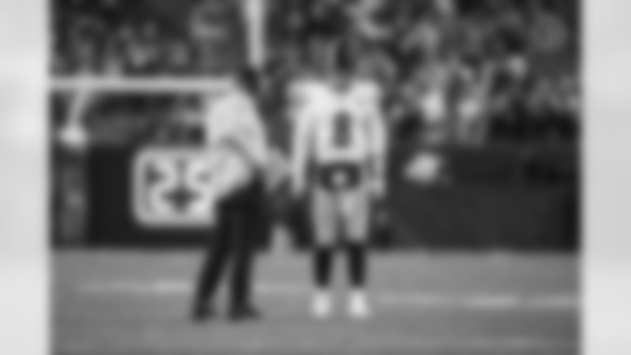Pittsburgh Steelers quarterback Kenny Pickett (8) and quarterback coach Mike Sullivan during a regular season game between the Pittsburgh Steelers and the Cincinnati Bengals, Sunday, Nov. 26, 2023 in Cincinnati, OH. (Karl Roser / Pittsburgh Steelers)