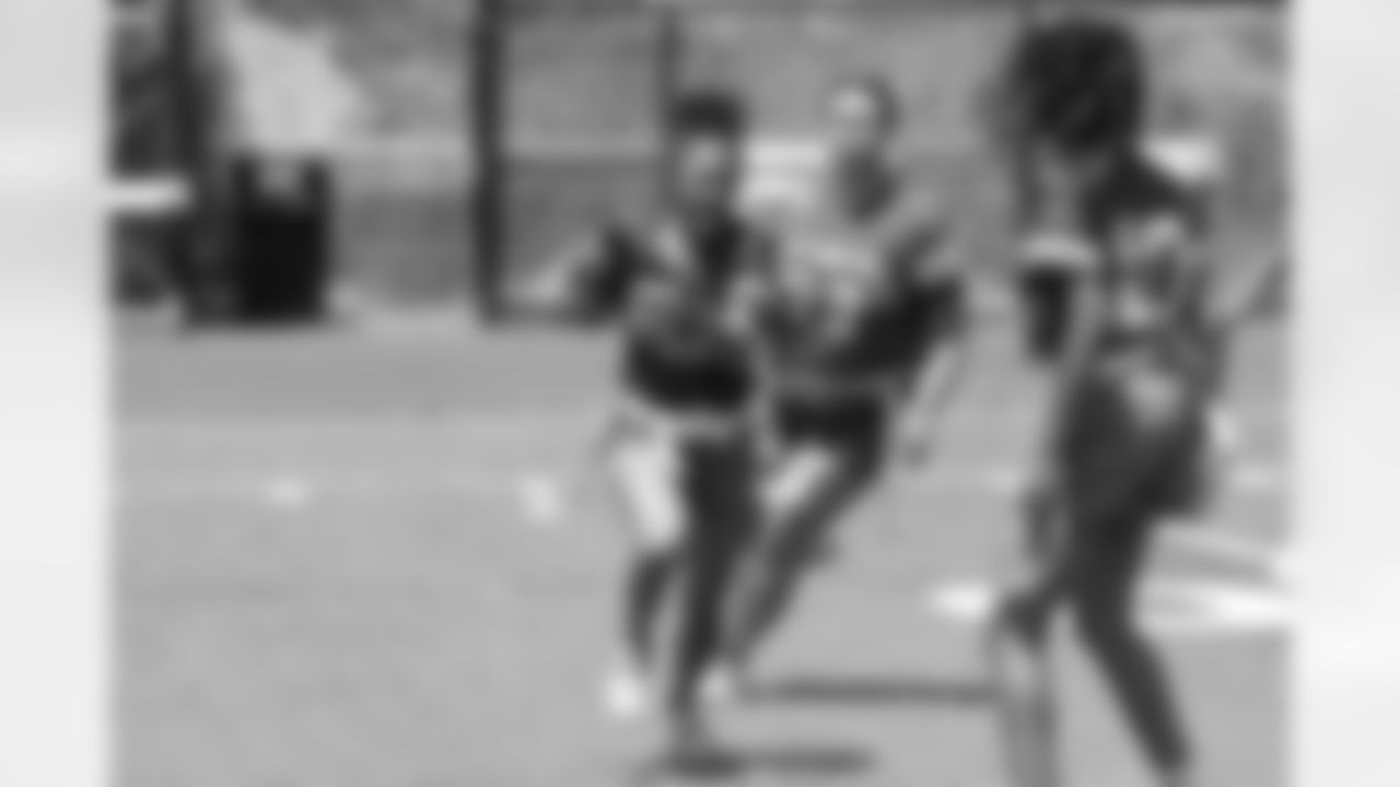 Week 6 of the Steelers' Girls High School Flag Football season on Sunday, May 11, 2024 at Bethel Park High School. (Brad Oskowski / Pittsburgh Steelers)