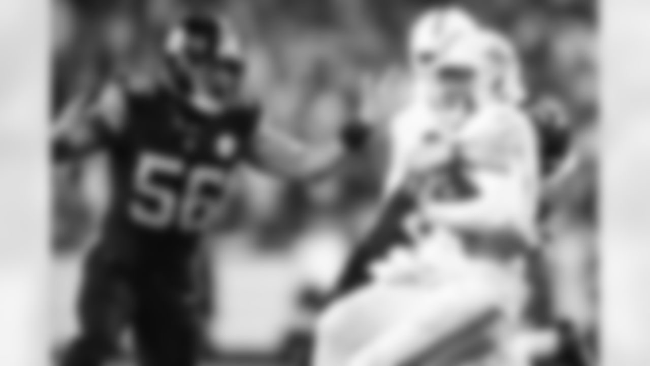 Pittsburgh Steelers linebacker Payton Wilson (41) and linebacker Alex Highsmith (56) during a regular season game between the Pittsburgh Steelers and the Miami Dolphins, Monday, Dec. 15, 2025 in Pittsburgh, PA. (Alysa Rubin / Pittsburgh Steelers)