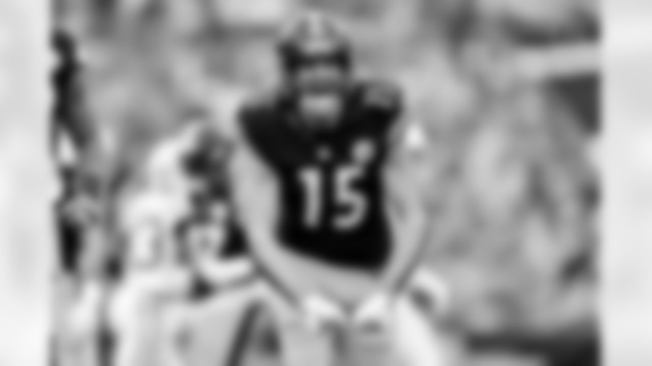 Pittsburgh Steelers wide receiver Ben Skowronek (15) during a regular season game between the Pittsburgh Steelers and the Indianapolis Colts, Sunday, Nov. 2, 2025 in Pittsburgh, PA. (Karl Roser / Pittsburgh Steelers)