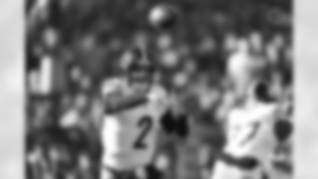 Pittsburgh Steelers quarterback Mason Rudolph (2) during a regular season game between the Pittsburgh Steelers and the Chicago Bears, Sunday, Nov. 23, 2025 in Chicago, IL. (Karl Roser / Pittsburgh Steelers)