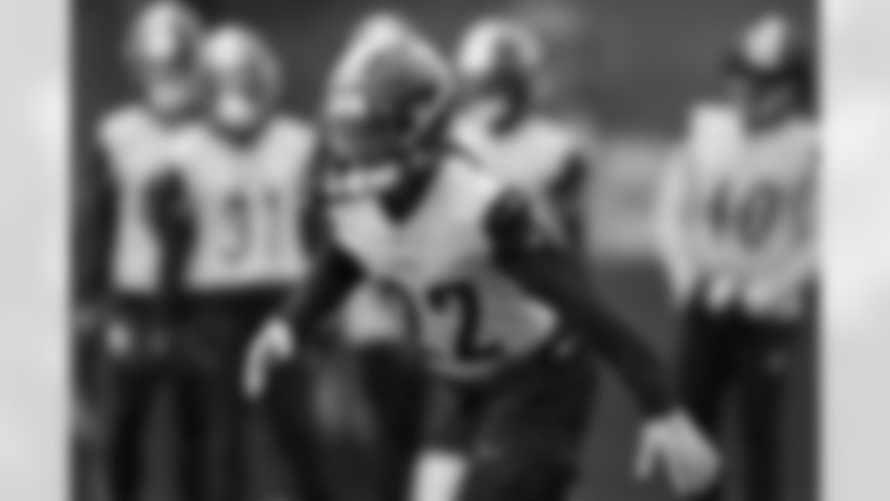 Pittsburgh Steelers cornerback Asante Samuel Jr. (22) during practice at the UPMC Rooney Sports Complex preparing for a Week 11 matchup against the Cincinnati Bengals, Friday, Nov. 14, 2025 in Pittsburgh, PA. (Alysa Rubin / Pittsburgh Steelers)