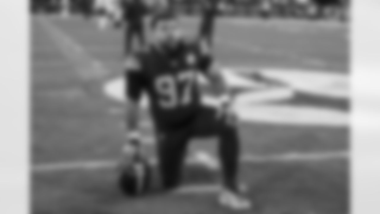 Pittsburgh Steelers defensive tackle Cameron Heyward (97) during a regular season game between the Pittsburgh Steelers and the New England Patriots, Thursday, Dec. 7, 2023 in Pittsburgh, PA. (Karl Roser / Pittsburgh Steelers)
