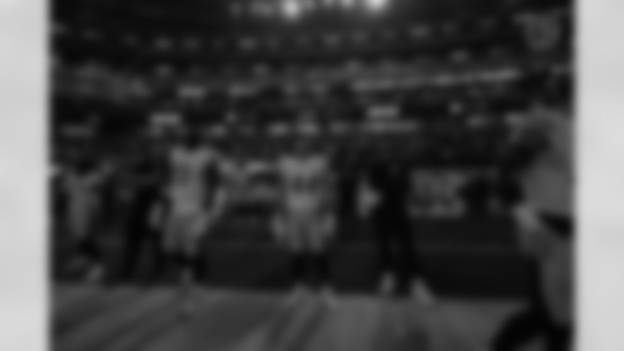 Pittsburgh Steelers defensive tackle Esezi Otomewo (93) Pittsburgh Steelers linebacker Carson Bruener (44) during a regular season game between the Pittsburgh Steelers and the Los Angeles Chargers, Sunday, Nov. 9, 2025 in Inglewood, CA. (Alysa Rubin / Pittsburgh Steelers)