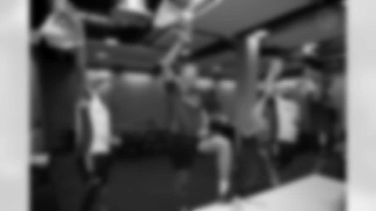 Pittsburgh Steelers legend Max Starks visits Munster Rugby during the Terrible Towel Tour on Tuesday, Sept. 23, 2025 in Munster, Ireland. (Brendan Moran / Pittsburgh Steelers)