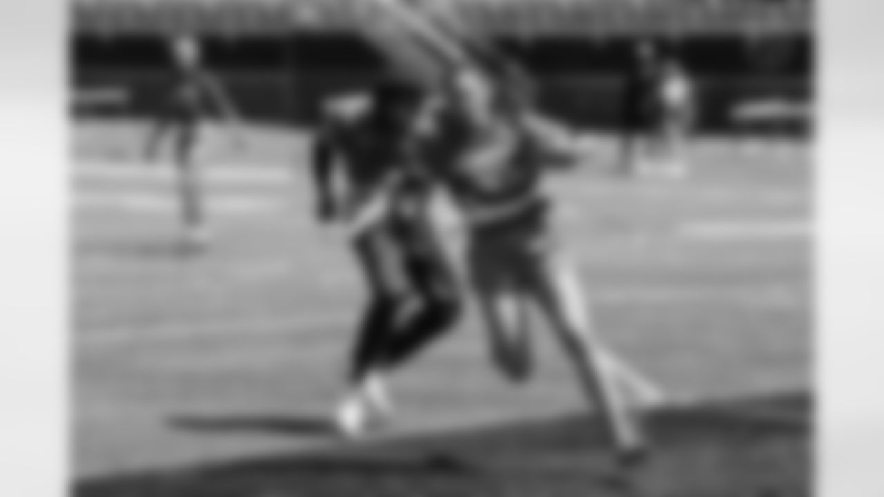 Week 4 of the Steelers' Girls High School Flag Football season on Sunday, April 27, 2025 at Upper St. Clair High School. (Brad Oskowski / Pittsburgh Steelers)