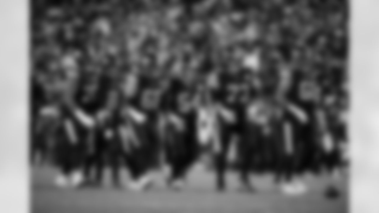 The Pittsburgh Steelers offensive line during a regular season game between the Pittsburgh Steelers and the Miami Dolphins, Monday, Dec. 15, 2025 in Pittsburgh, PA. The Steelers defeated the Dolphins 28-15. (Karl Roser / Pittsburgh Steelers)