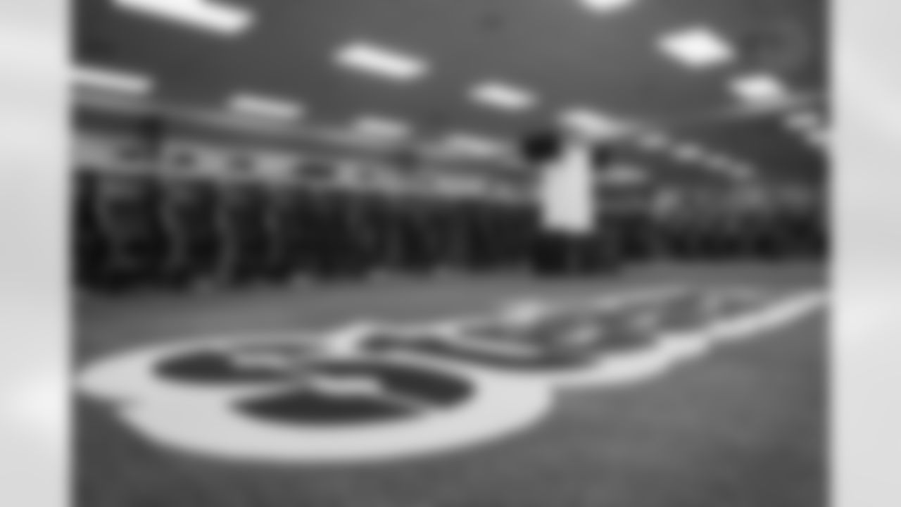 A general view inside the locker room during a regular season game between the Pittsburgh Steelers and the Tennessee Titans, Thursday, Nov. 2, 2023 in Pittsburgh, PA. (Abigail Dean / Pittsburgh Steelers)