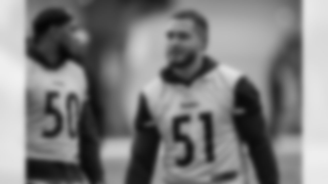 Pittsburgh Steelers linebacker Nick Herbig (51) during practice at the UPMC Rooney Sports Complex preparing for a Week 14 matchup against the Baltimore Ravens, Friday, Dec. 5, 2025 in Pittsburgh, PA. (Karl Roser / Pittsburgh Steelers)