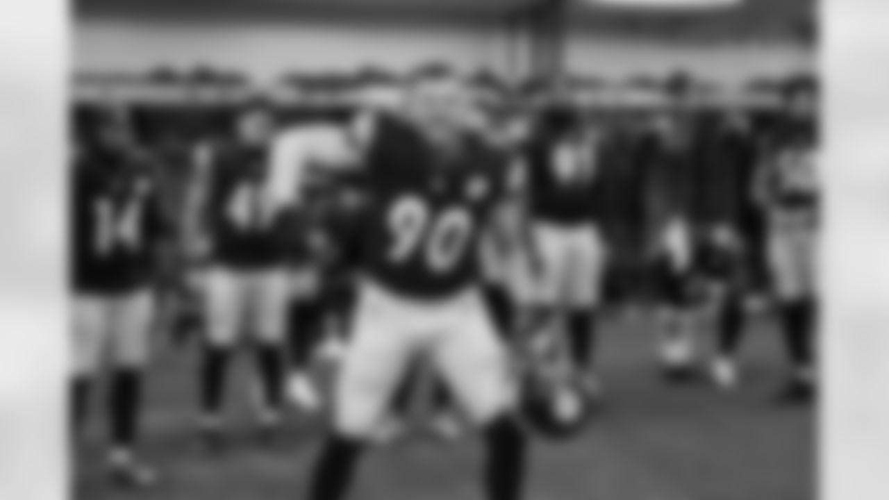 Pittsburgh Steelers linebacker T.J. Watt (90) during a regular season game between the Pittsburgh Steelers and the Baltimore Ravens, Sunday, Jan. 4, 2026 in Pittsburgh, PA. (Karl Roser / Pittsburgh Steelers)