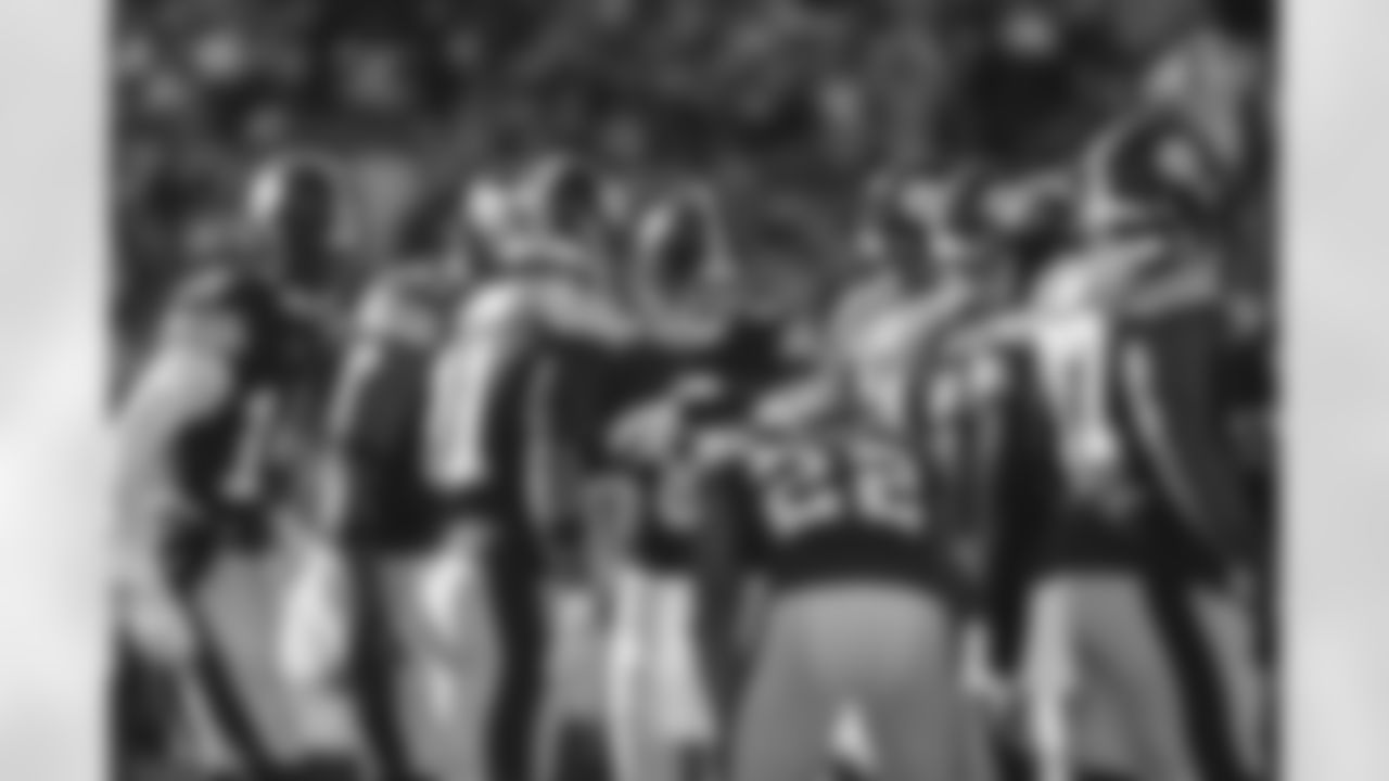 The Pittsburgh Steelers offense huddles during a regular season game between the Pittsburgh Steelers and the Green Bay Packers, Sunday, Nov. 12, 2023 in Pittsburgh, PA. (Karl Roser / Pittsburgh Steelers)