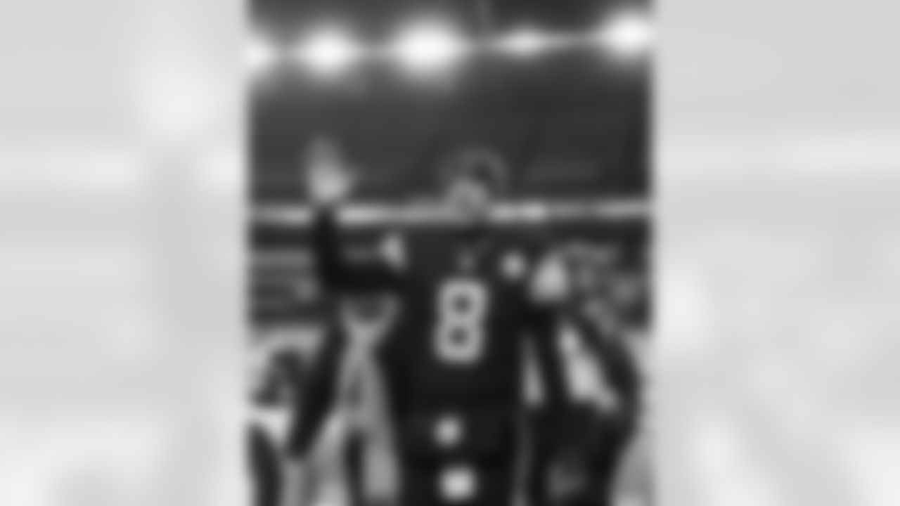 Pittsburgh Steelers quarterback Aaron Rodgers (8) following a regular season game between the Pittsburgh Steelers and the Miami Dolphins, Monday, Dec. 15, 2025 in Pittsburgh, PA. The Steelers defeated the Dolphins 28-15. (Alysa Rubin / Pittsburgh Steelers)