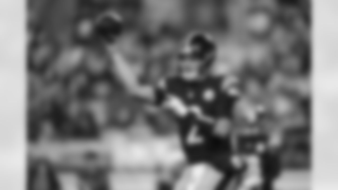 Pittsburgh Steelers quarterback Mason Rudolph (2) during a regular season game between the Pittsburgh Steelers and the Cincinnati Bengals, Saturday, Dec. 23, 2023 in Pittsburgh, PA. The Steelers defeated the Bengals 34-11. (Karl Roser / Pittsburgh Steelers)