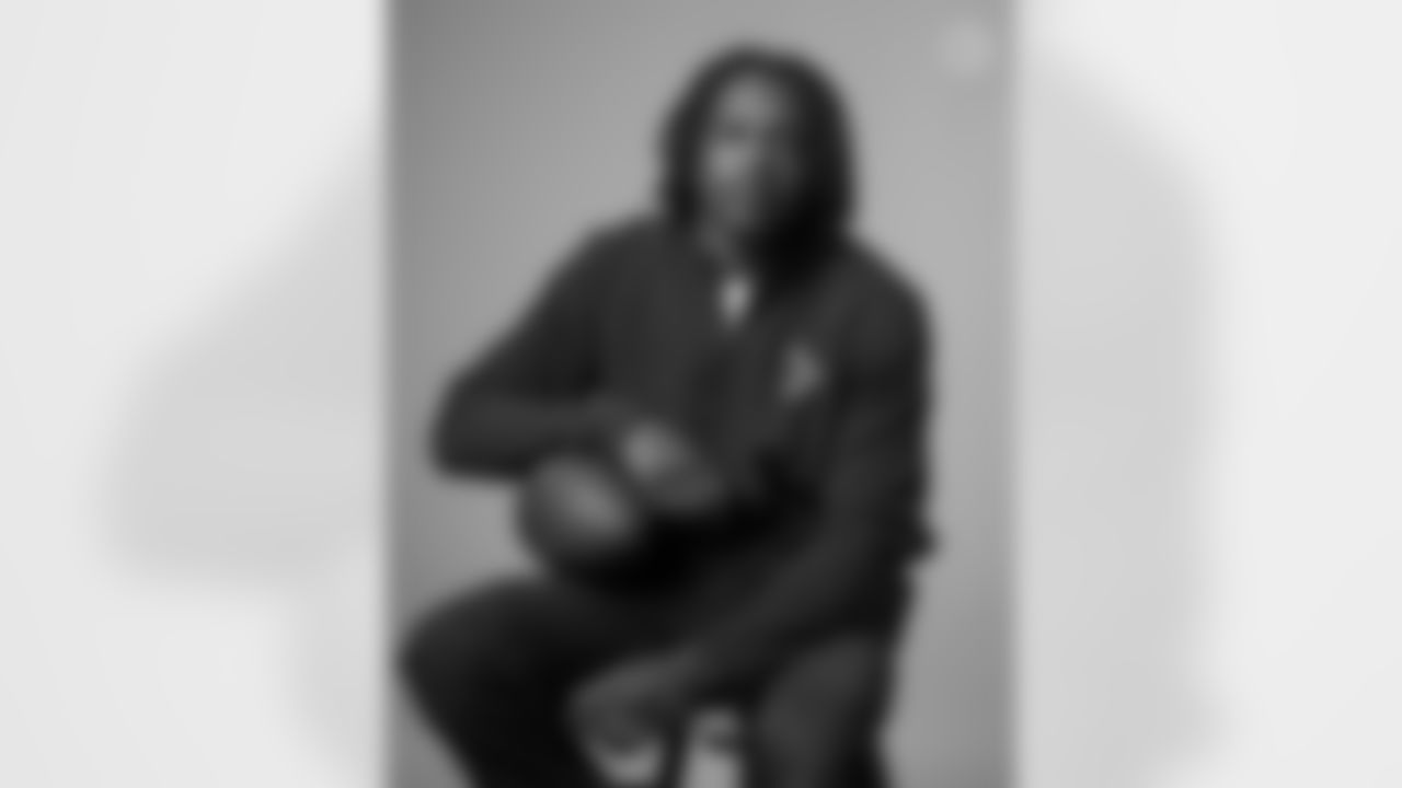 Quez Watkins poses for a photo Thursday, March 28, 2024 in Pittsburgh, PA. (Karl Roser / Pittsburgh Steelers)