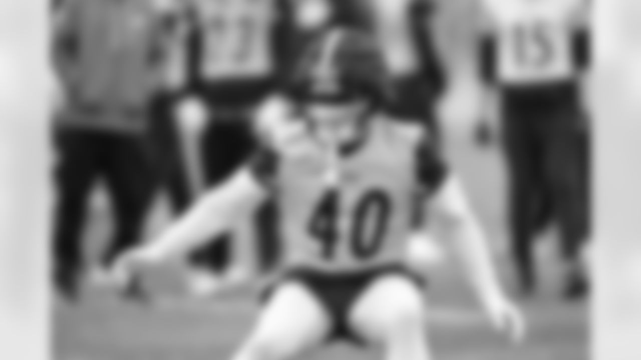 Pittsburgh Steelers safety Jabrill Peppers (40) during practice at Acrisure Stadium preparing for a Week 18 matchup against the Baltimore Ravens, Friday, Jan. 2, 2026 in Pittsburgh, PA. (Karl Roser / Pittsburgh Steelers)