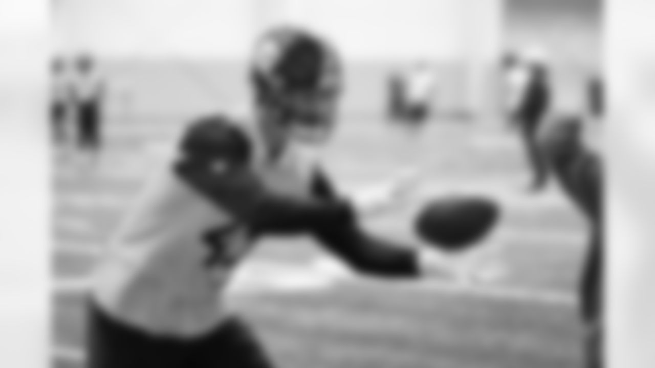 Pittsburgh Steelers linebacker Julius Welschof (45) during practice at the UPMC Rooney Sports Complex preparing for a Week 14 matchup against the Baltimore Ravens, Friday, Dec. 5, 2025 in Pittsburgh, PA. (Karl Roser / Pittsburgh Steelers)