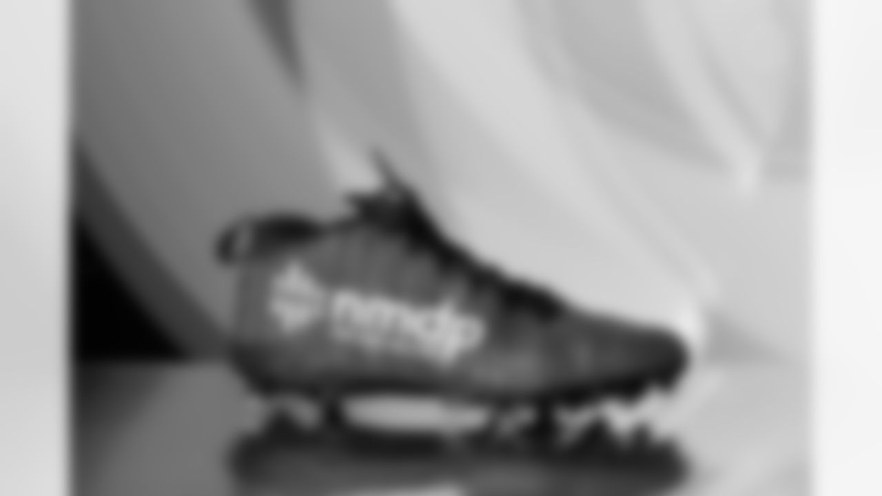 Pittsburgh Steelers quarterback Will Howard (18) will showcase his custom cleats supporting the National Marrow Donor Program (NMDP) during Week 13. (Alysa Rubin / Pittsburgh Steelers)