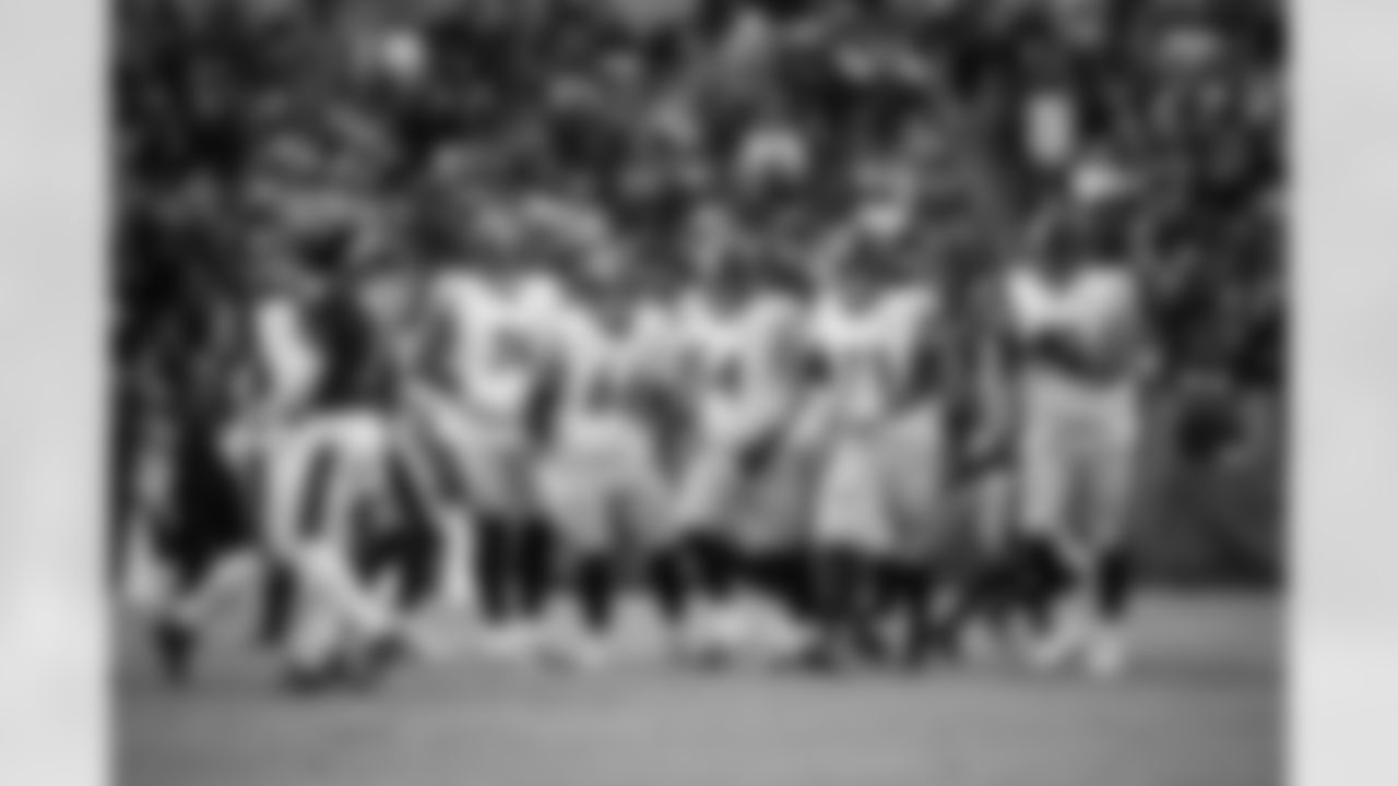 The Pittsburgh Steelers offensive line during a regular season game between the Pittsburgh Steelers and the Baltimore Ravens, Sunday, Dec. 7, 2025 in Baltimore, MD. The Steelers defeated the Ravens 27-22. (Karl Roser / Pittsburgh Steelers)