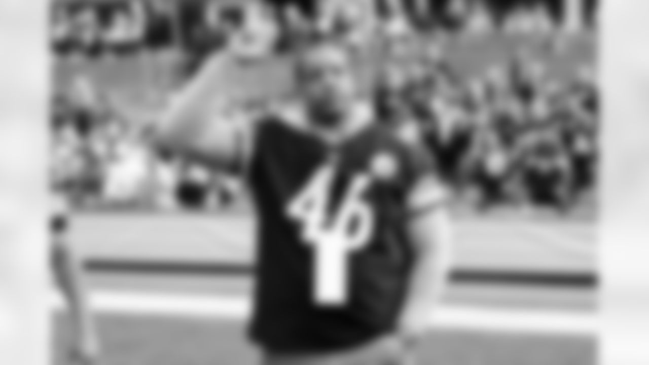 The Pittsburgh Steelers celebrated the 20th anniversary of Super Bowl XL during halftime of a regular season game between the Pittsburgh Steelers and the Indianapolis Colts, Sunday, Nov. 2, 2025 in Pittsburgh, PA. (Karl Roser / Pittsburgh Steelers)