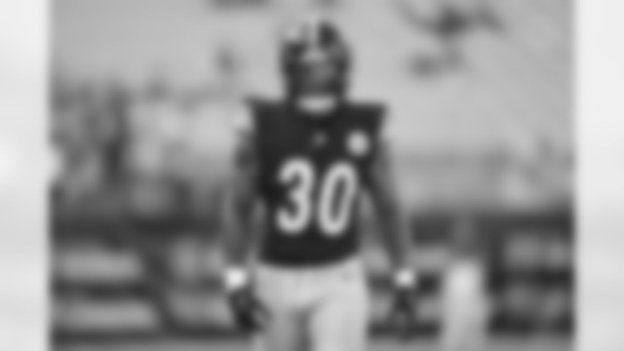 Pittsburgh Steelers running back Jaylen Warren (30) during a preseason game between the Pittsburgh Steelers and the Houston Texans, Friday, Aug. 9, 2024 in Pittsburgh, PA. (Karl Roser / Pittsburgh Steelers)