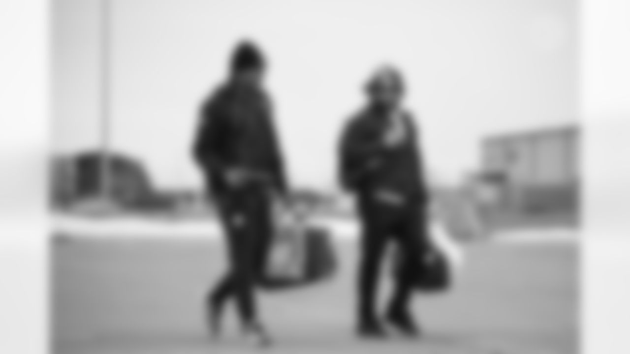 Pittsburgh Steelers running back Kaleb Johnson (20) and Pittsburgh Steelers running back Jaylen Warren (30) travels to Detroit on Saturday, Dec. 20, 2025 for the Week 16 regular season matchup against the Detroit Lions. (Alysa Rubin / Pittsburgh Steelers)