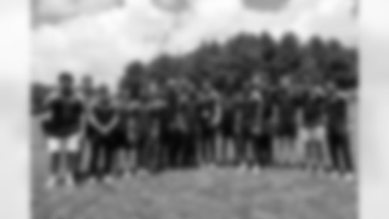 Steelers rookies take part in the Mel Blount Youth initiative helping to guide and mentor local youth on Wednesday, June 18, 2025 in Claysville, PA. (Alysa Rubin / Pittsburgh Steelers)
