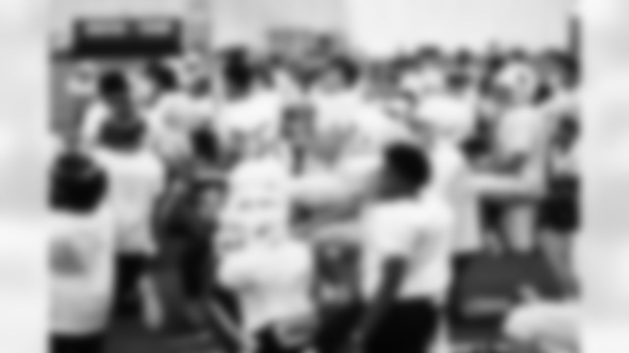 An image from the June 21st, 2025 Chevron Youth Football Camp at NRG Stadium in Houston, TX.