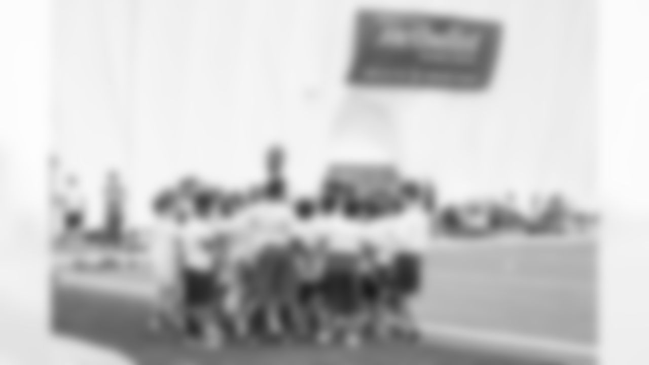 An image from the June 21st, 2025 Chevron Youth Football Camp at NRG Stadium in Houston, TX.