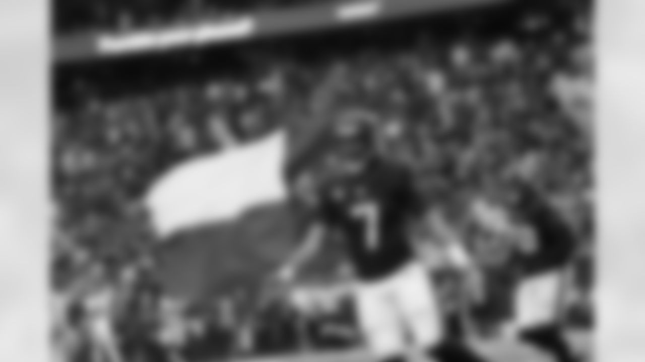 A November 5th, 2023 image from the Regular Season week 9 game against the Tampa Bay Buccaneers at NRG Stadium in Houston, TX.