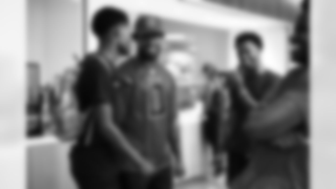 An image from the June 5th, 2025 Coach's Cuts at the Covenant House in Houston, TX.