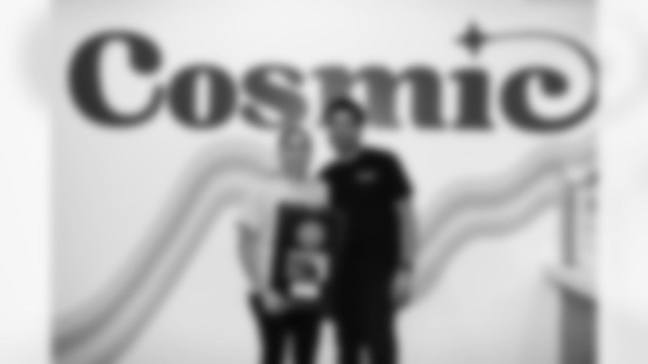 A November 9th, 2023 image from the Small Business Boost Surprise at Cosmic Ice Cream in Houston, TX.
